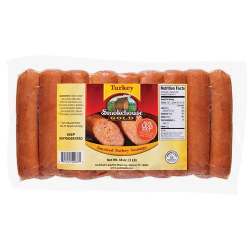 3 lbs Mild Turkey Sausage | Smokehouse Gold